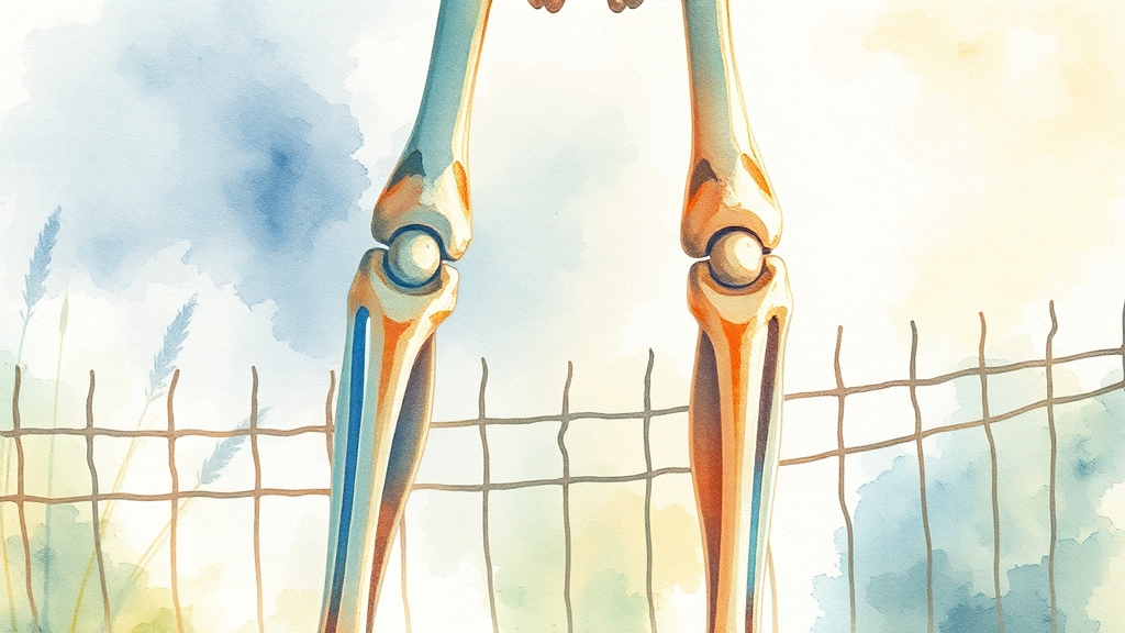 관절 건강, 추가 영양소 (watercolor 스타일)