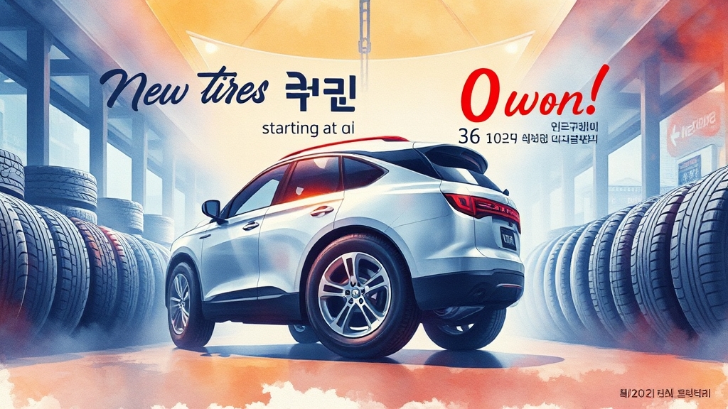 넥센타이어 렌탈: 가격, 할인, 장단점 완벽 분석 2 넥센타이어 렌탈이란? (watercolor 스타일)