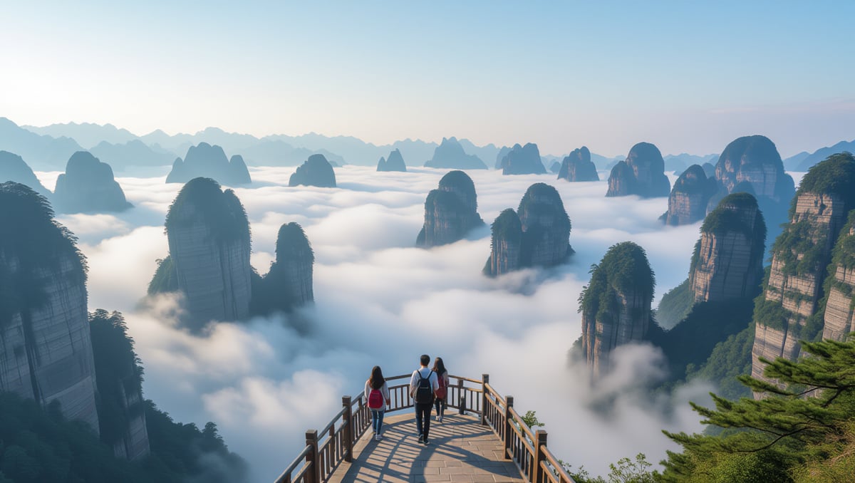 장가계 패키지 완벽 가이드: 필수 코스, 준비물, 최적 시기 3 🏞️ 장가계 필수 코스: 3대 명소 완벽 탐방