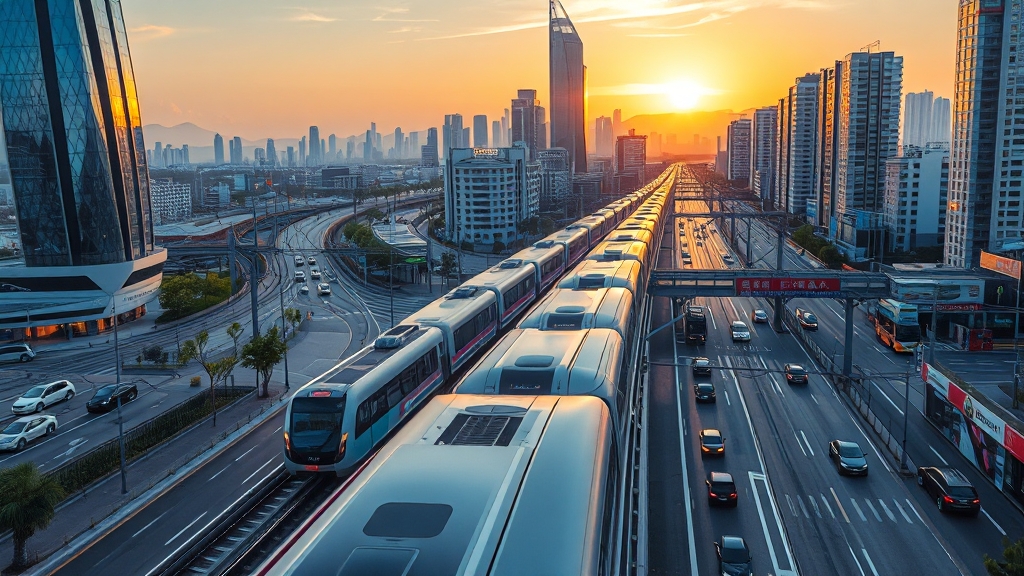 교통 환경 분석 (realistic 스타일)