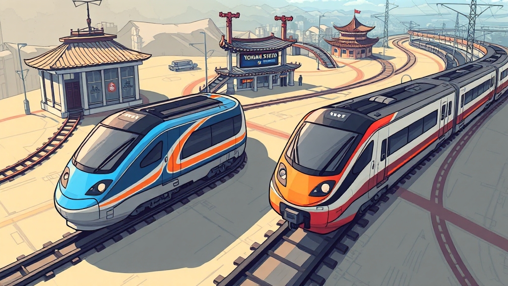 KTX vs SRT: 비교 분석 (cartoon 스타일)