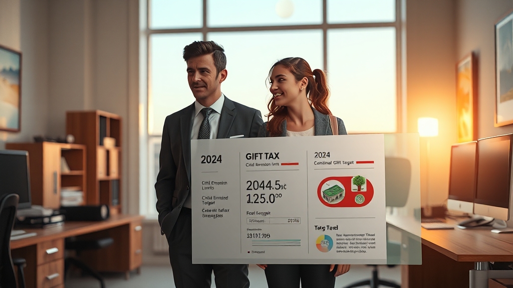 2024년 면제 한도 가이드 (realistic 스타일)