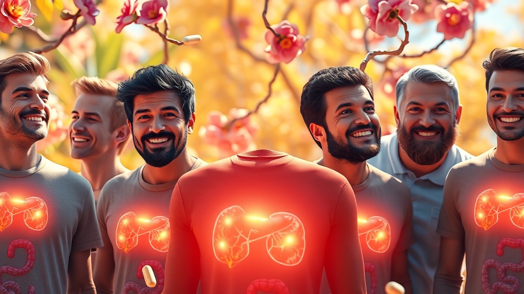 전립선 유산균, 왜 필요할까? (realistic 스타일)