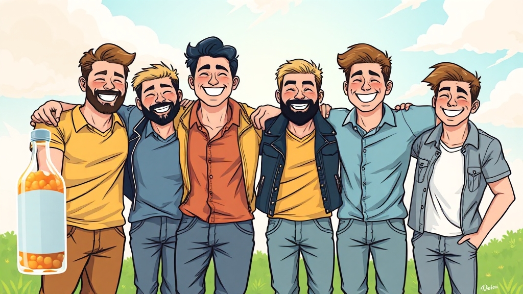 전립선 유산균, 실제 사용자 후기 (cartoon 스타일)