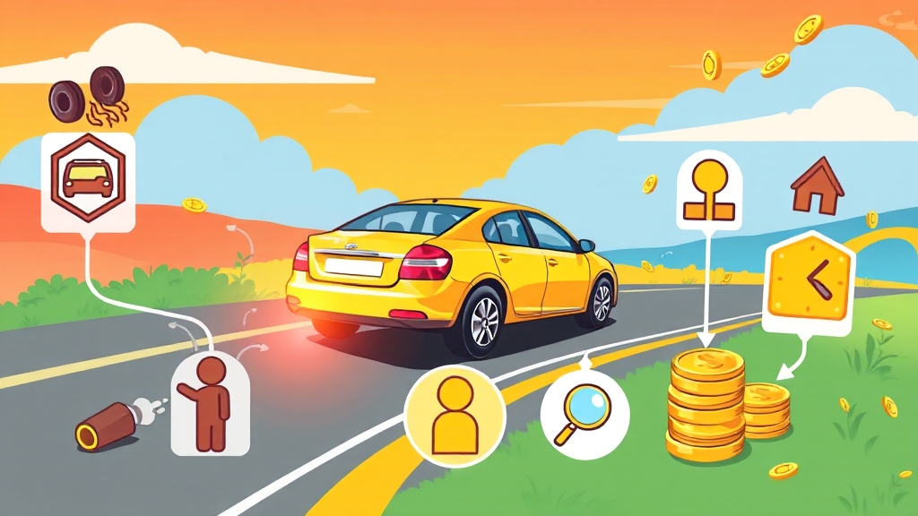 다이렉트 운전자보험 핵심 가이드 (cartoon 스타일)