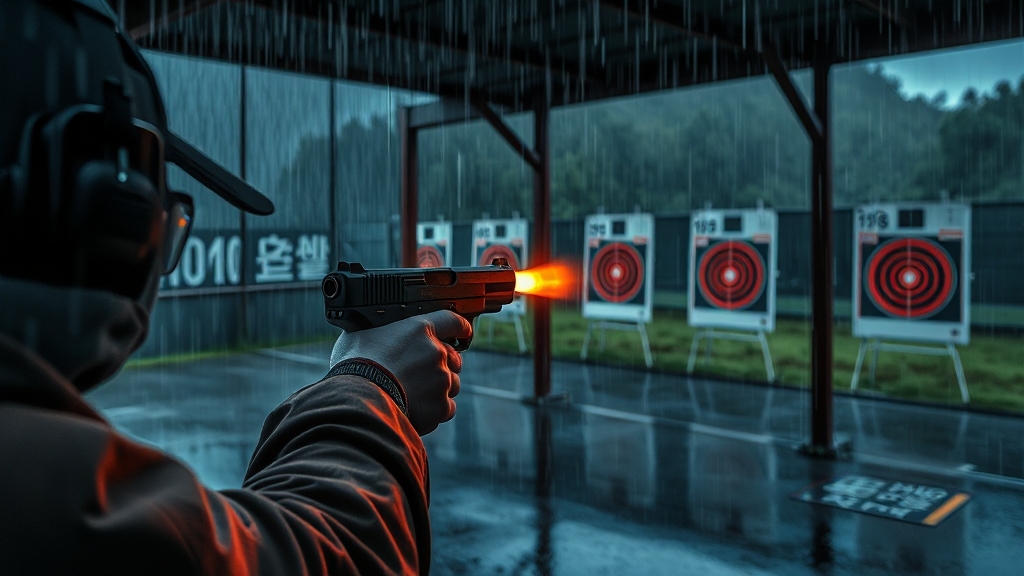 제주 실탄사격장: 위치, 요금, 체험 가이드 완벽 정리 7 제주도 여행과 함께 (realistic 스타일)