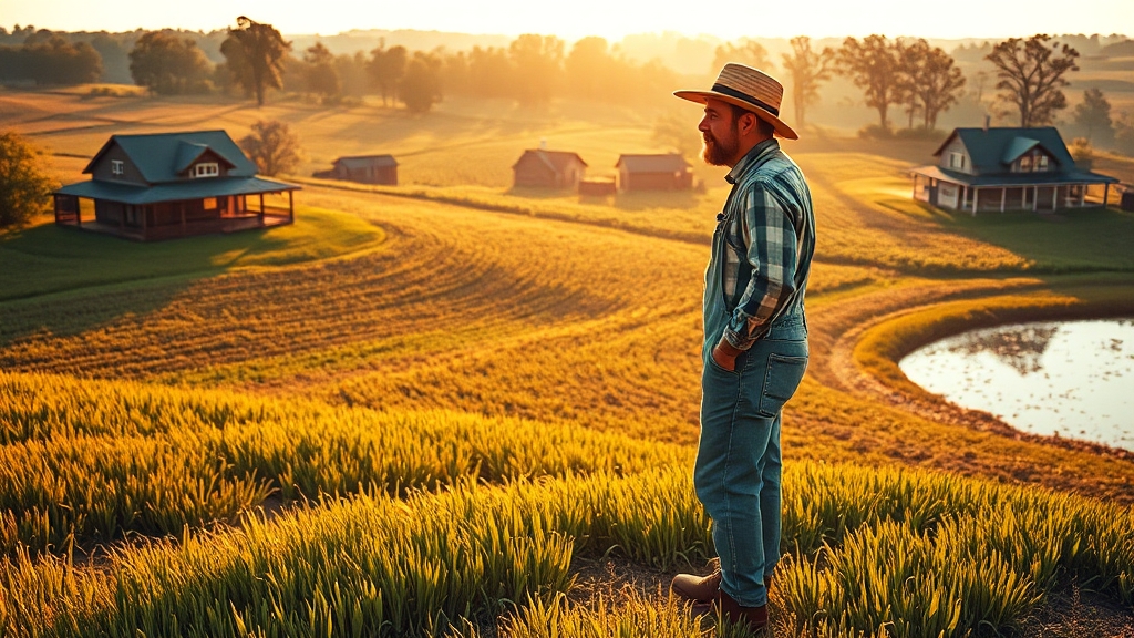 자경 농지 요건 상세 (realistic 스타일)