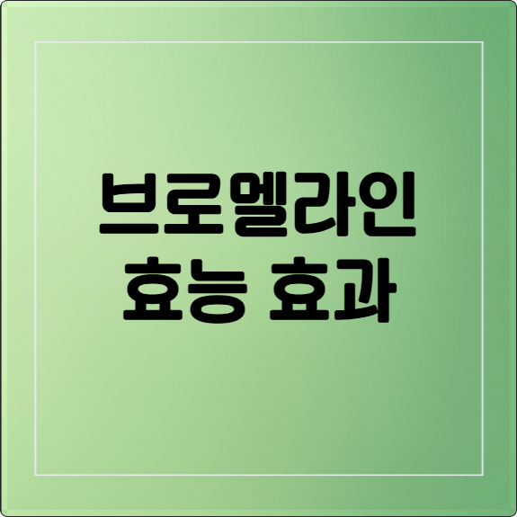 브로멜라인 효능, 효과 극대화! 부작용, 섭취 방법 완벽 가이드