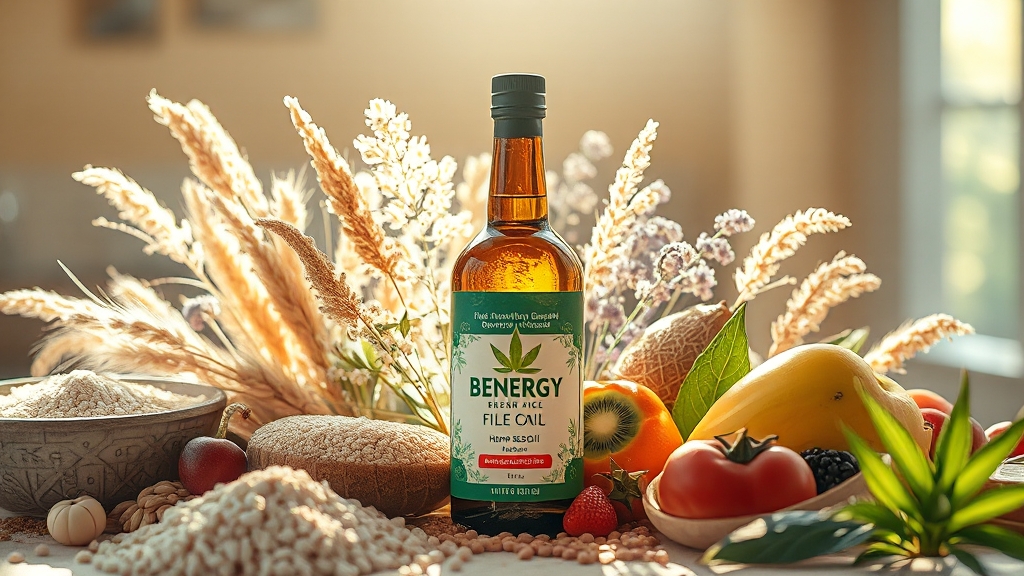 비너지 대마종자유: 효능, 섭취법, 부작용 완벽 가이드 3 건강 개선 효과 분석 (realistic 스타일)