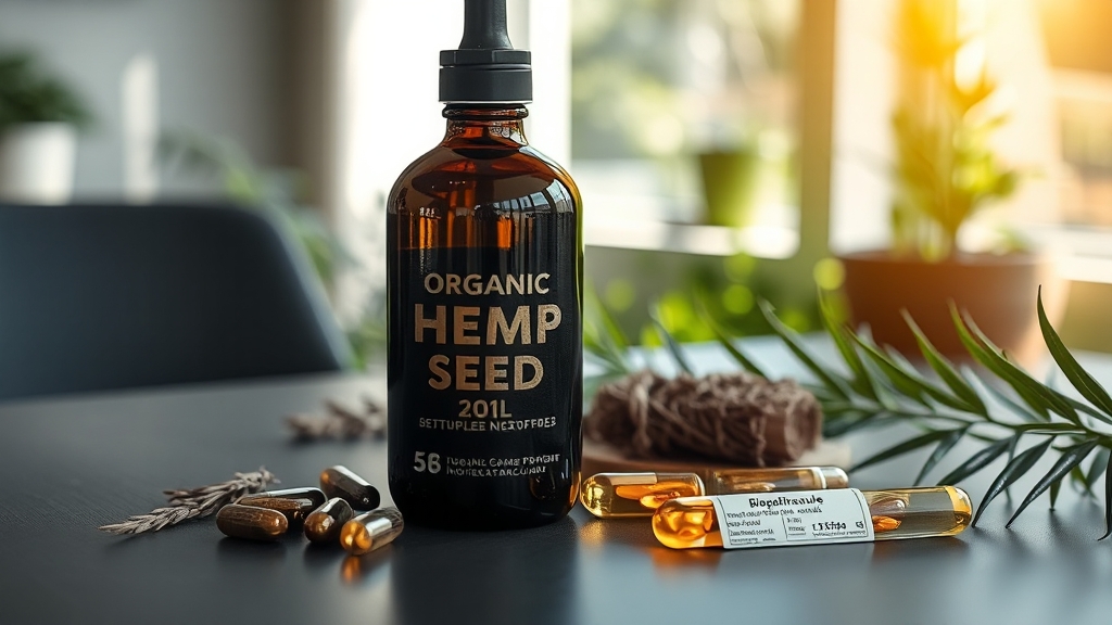 비너지 대마종자유: 효능, 섭취법, 부작용 완벽 가이드 6 품질 및 성분 비교 가이드 (realistic 스타일)