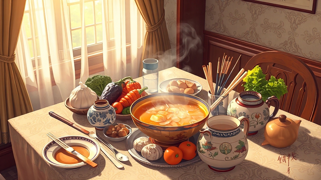 안동 수애당 헛제삿밥: 유래부터 맛, 체험까지 완벽 가이드 4 헛제삿밥 구성과 맛 (illustration 스타일)