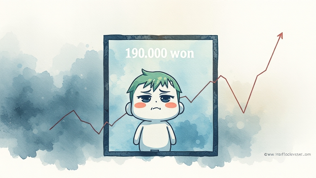 엔씨 주가, 현재 상황은? (watercolor 스타일)