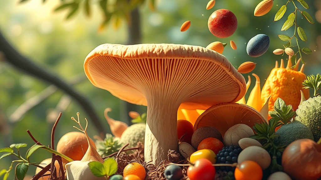 풍부한 영양소 분석 (illustration 스타일)