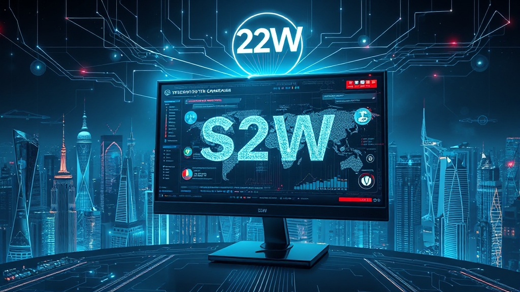 S2W 공모주 분석: 청약 정보부터 성장 전망까지 (핵심 요약) 5 S2W의 기술력 및 성장 가능성 (illustration 스타일)