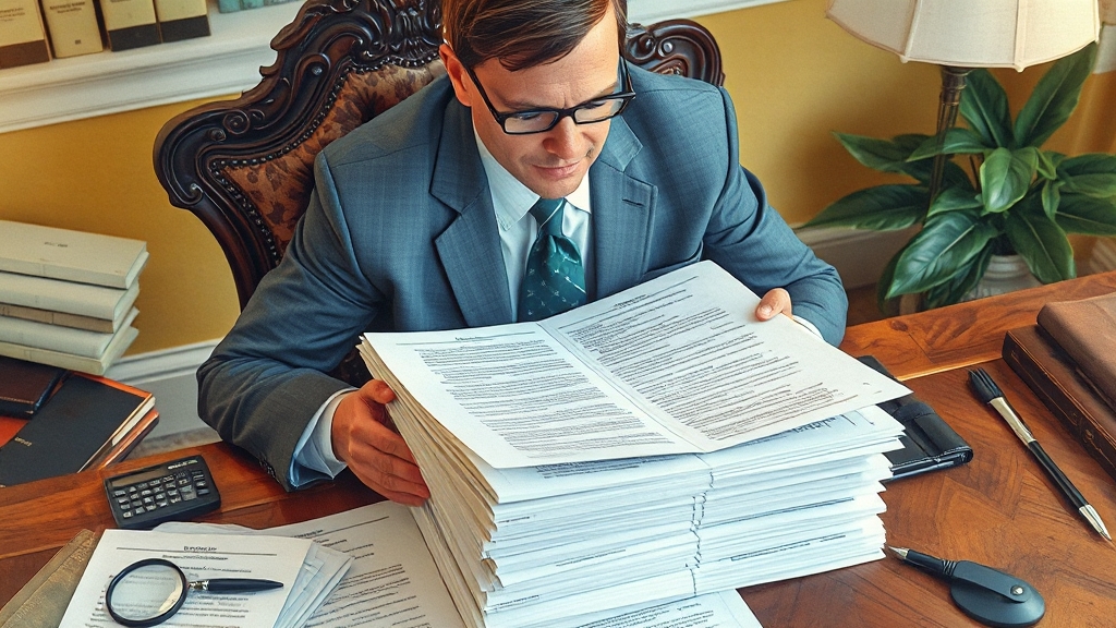 세무사의 역할과 도움 (watercolor 스타일)