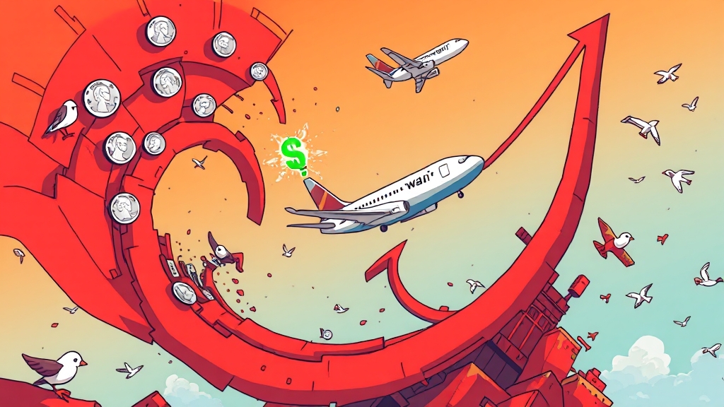 티웨이항공 무상감자: 주가 전망, 대명소노그룹 관계, 투자 유의점 5 재무 구조, 괜찮을까? (cartoon 스타일)