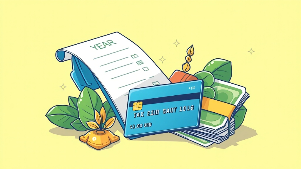 2024 연말정산 A to Z: 환급금 최대 꿀팁 & 놓치면 손해 항목 5 신용카드 & 체크카드 전략: 절세 효과 높이는 꿀팁 (illustration 스타일)