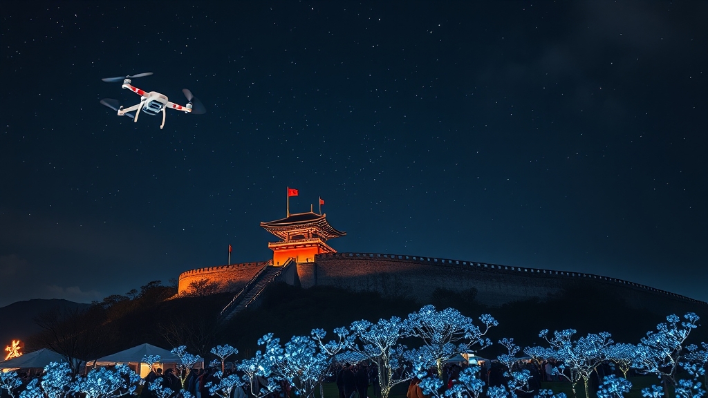 2025 백제문화제: 축제 정보 A to Z! 행사, 체험, 볼거리 완벽 정리 6 야간 프로그램 및 볼거리 (realistic 스타일)