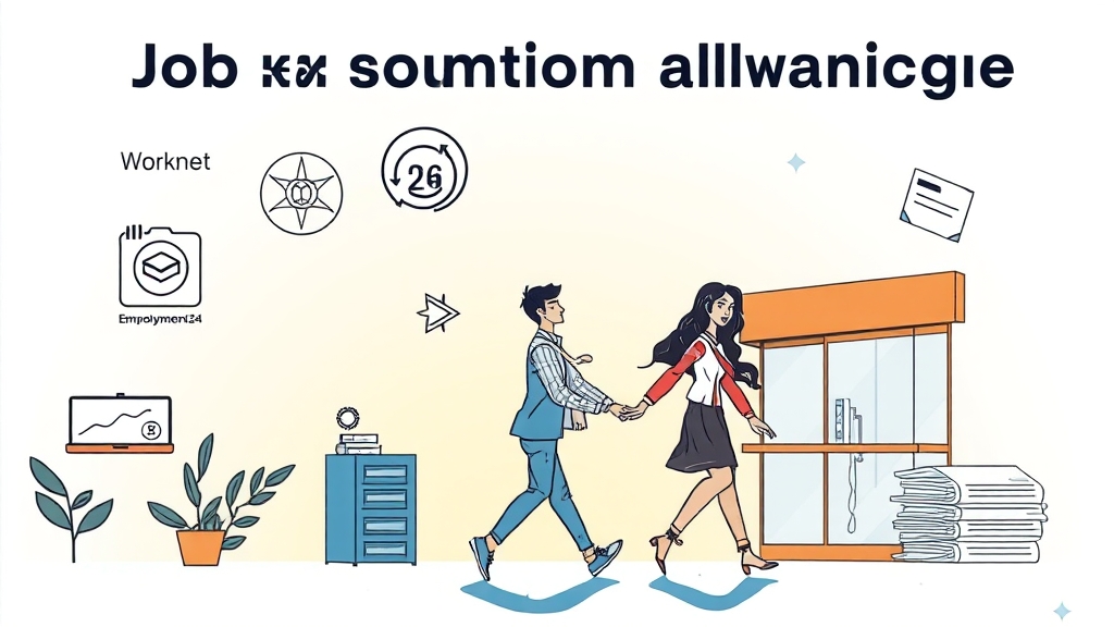 구직촉진수당 A to Z: 신청부터 지급, 국민취업지원 연계까지 완벽 분석 5 신청 방법 및 절차 (illustration 스타일)