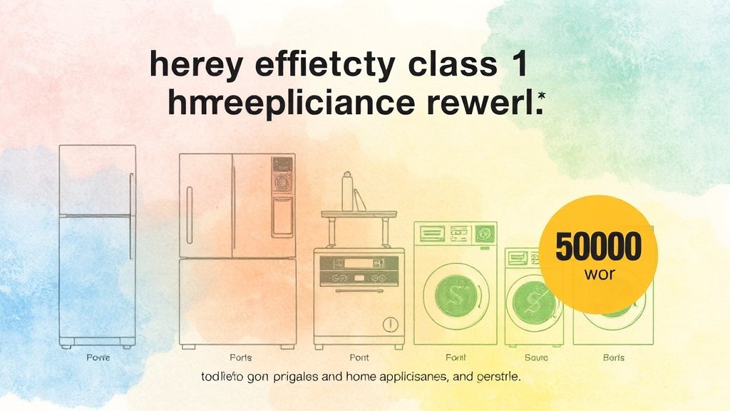 으뜸효율 환급, 놓치면 손해! 1등급 가전 환급 조건부터 신청 방법까지 3 환급 대상 가전제품 및 조건 (watercolor 스타일)