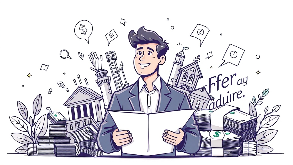 성공적인 대출 활용 전략 (illustration 스타일)