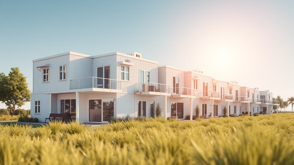 모듈러 주택 A to Z: 장점, 단점, 건설 과정, 미래 전망 3 모듈러 주택의 장단점 비교 (realistic 스타일)