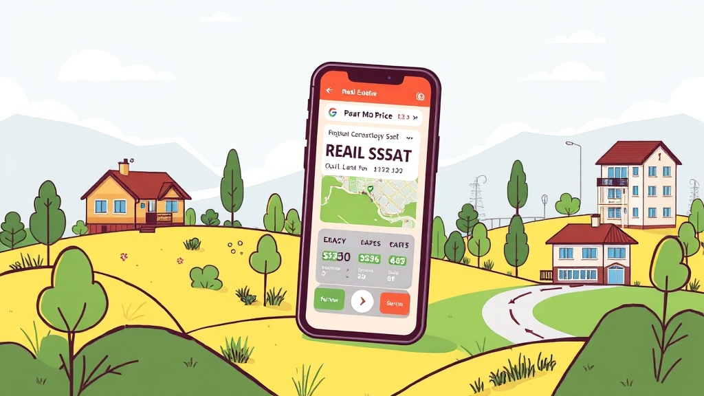 공시지가, 어디서 확인할까요? (illustration 스타일)