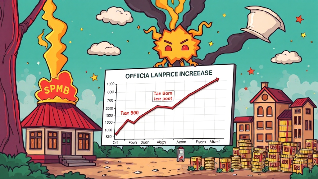 공시지가 변동, 어떤 영향을 줄까요? (cartoon 스타일)