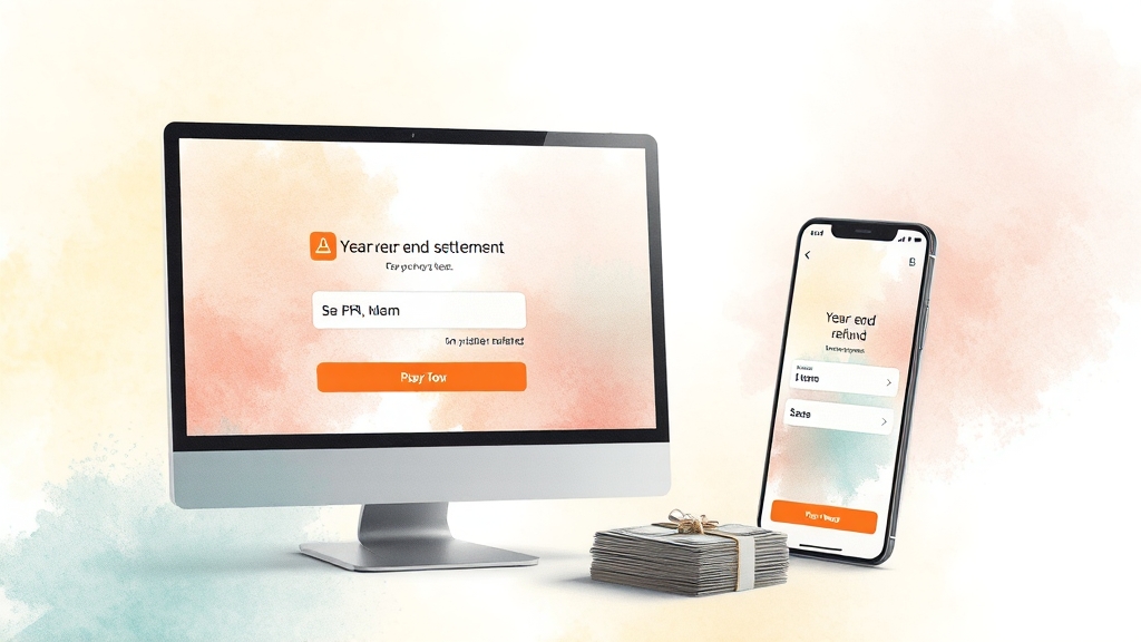 홈택스 & 손택스 활용법 (watercolor 스타일)