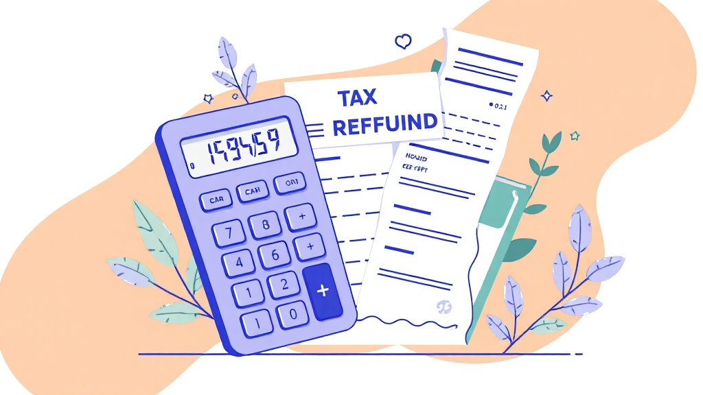 환급금 늘리는 절세 팁 (illustration 스타일)