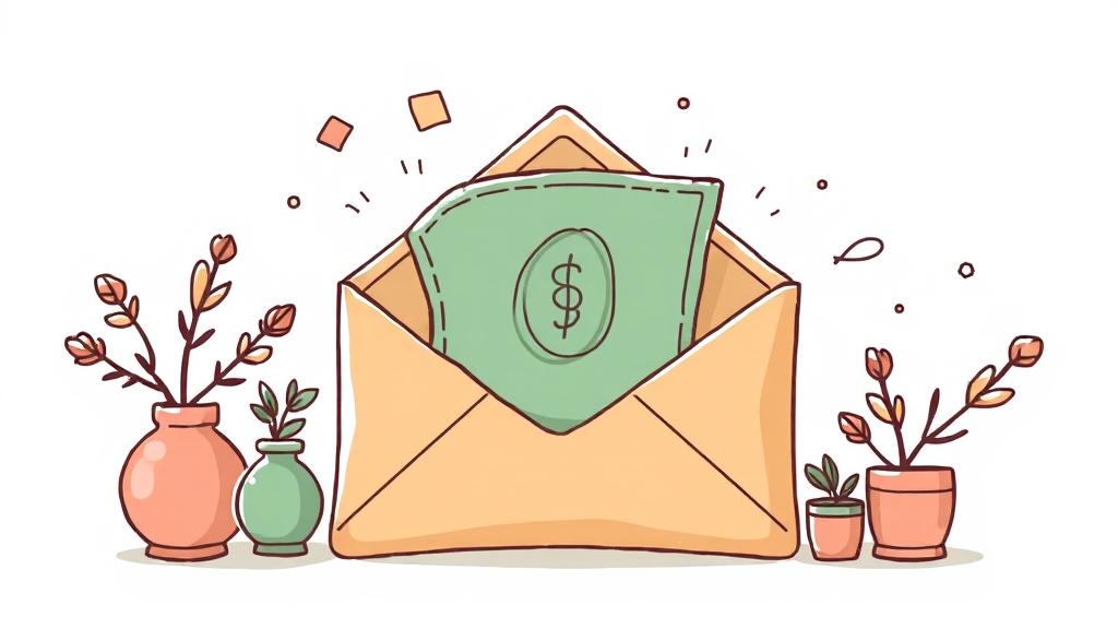 환급금 지급 시기 & 유의사항 (illustration 스타일)