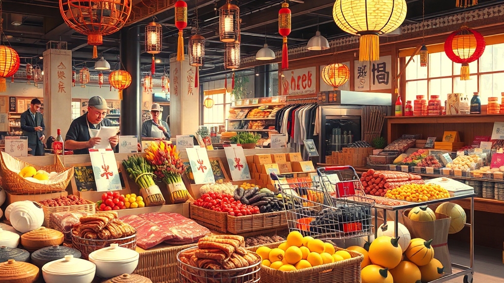 추석맞이 특별 행사 & 선물세트 (realistic 스타일)