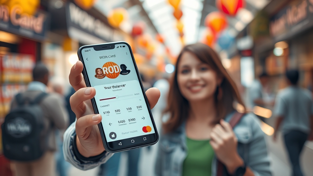 잔액 확인 및 사용 내역 (realistic 스타일)