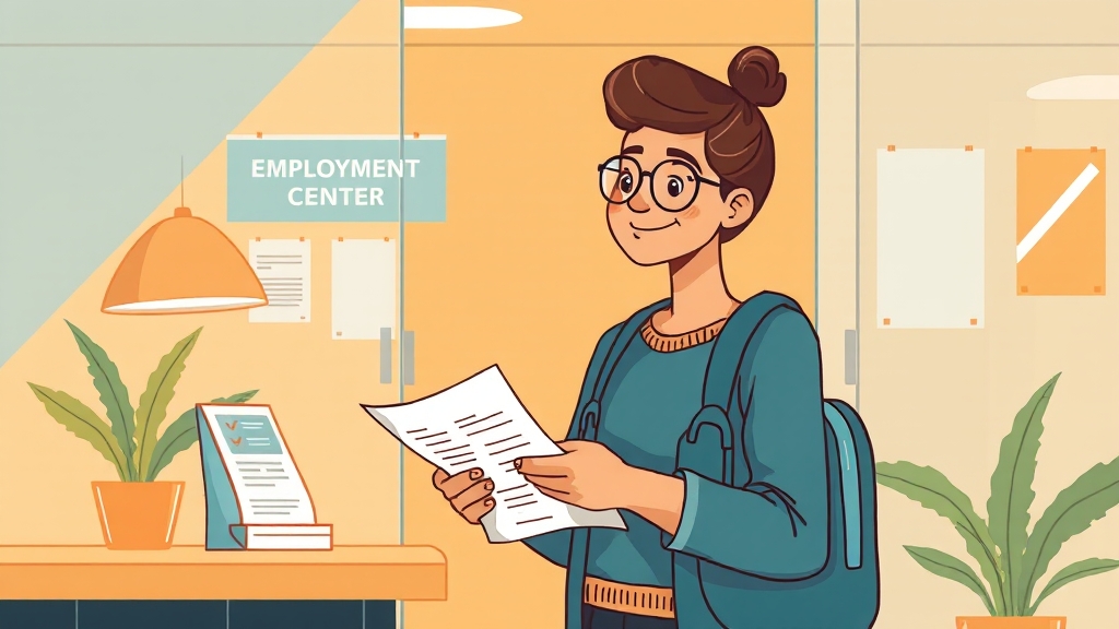 실업급여 완벽 가이드: 구직활동 인정 조건, 증빙 서류, 4차 실업인정 준비! 5 4차 실업인정일 준비 (illustration 스타일)