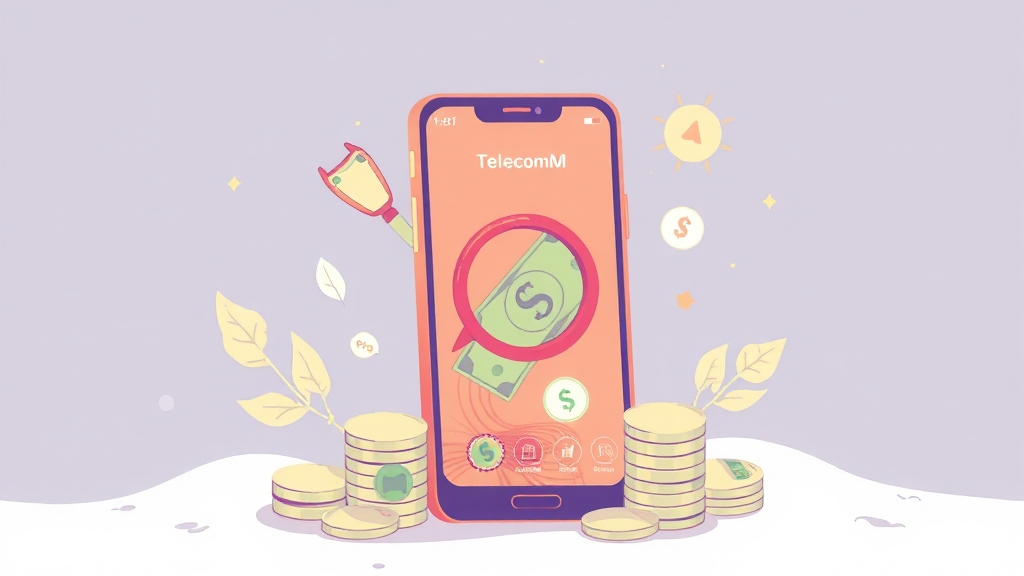 숨겨진 통신비 환급금, 스마트초이스로 간편하게 조회하고 신청하세요! 5 통신사별 신청 방법, 자세히 알아보기 (illustration 스타일)