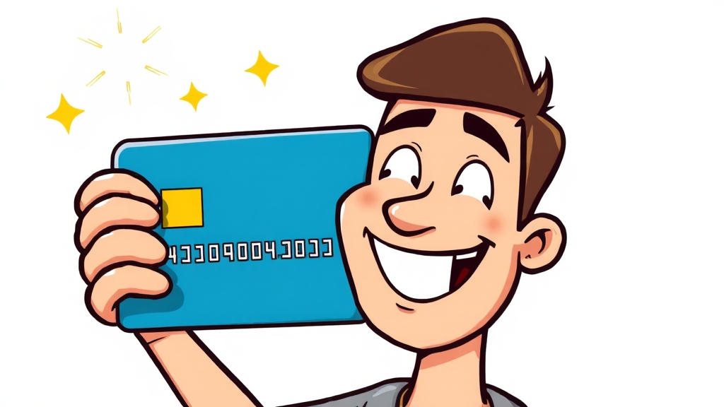 신용점수 올리는 방법, 관리 꿀팁, 카드/대출 활용 전략 5 신용카드, 똑똑하게 사용하기 (cartoon 스타일)