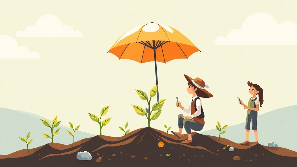 정책자금 신용보증 이해 (illustration 스타일)