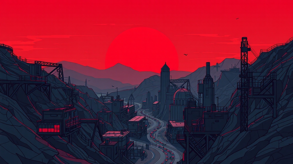 희토류 투자: 관련주 분석, ETF 전략, 시장 전망 및 투자 리스크 A to Z 8 공급망 불안정 심화 (illustration 스타일)