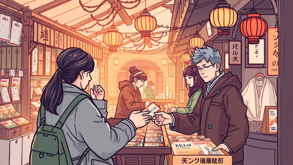 디지털 온누리상품권 사용처 안내 (illustration 스타일)