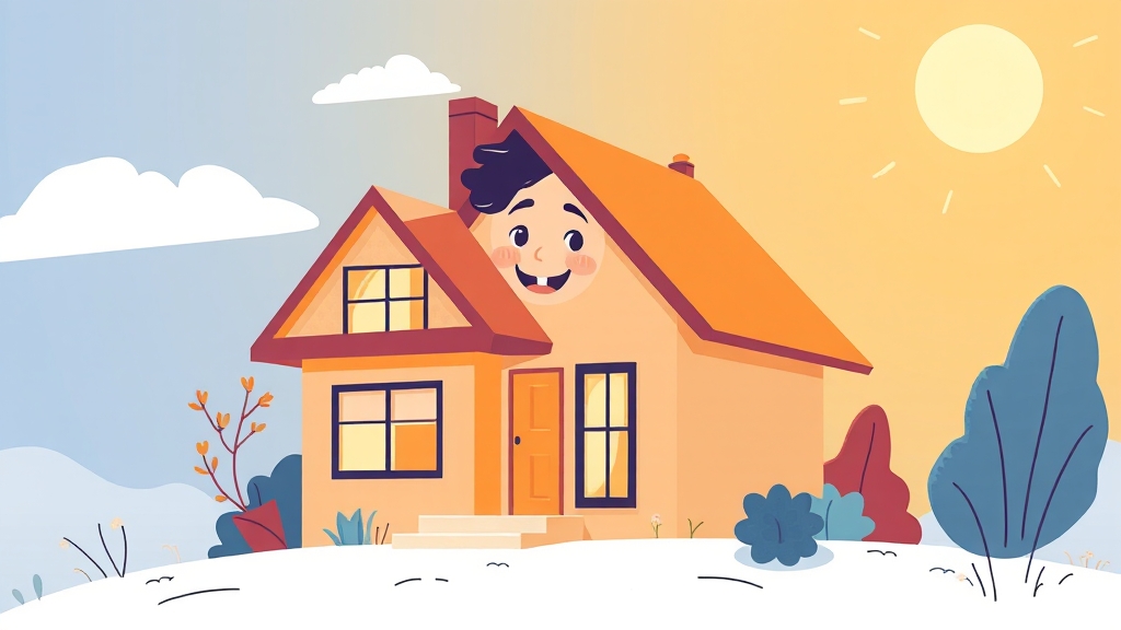 내 집 마련의 꿈 (illustration 스타일)