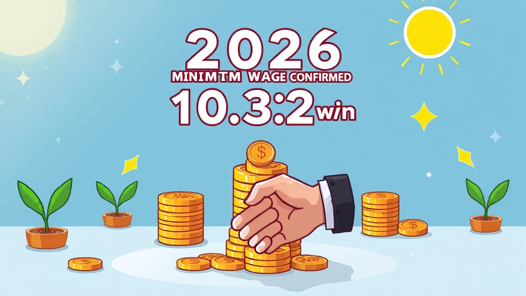 2026년 최저임금 완벽 분석: 시급, 월급 계산부터 미지급 대처까지 2 2026년 최저임금 결정 (cartoon 스타일)