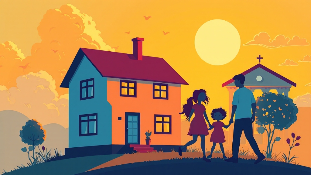 청약 및 대출 연계 (cartoon 스타일)