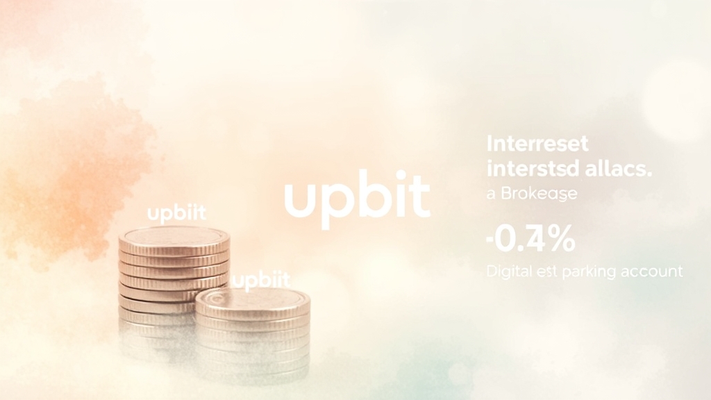 업비트 vs 증권사 이자율 비교 (watercolor 스타일)