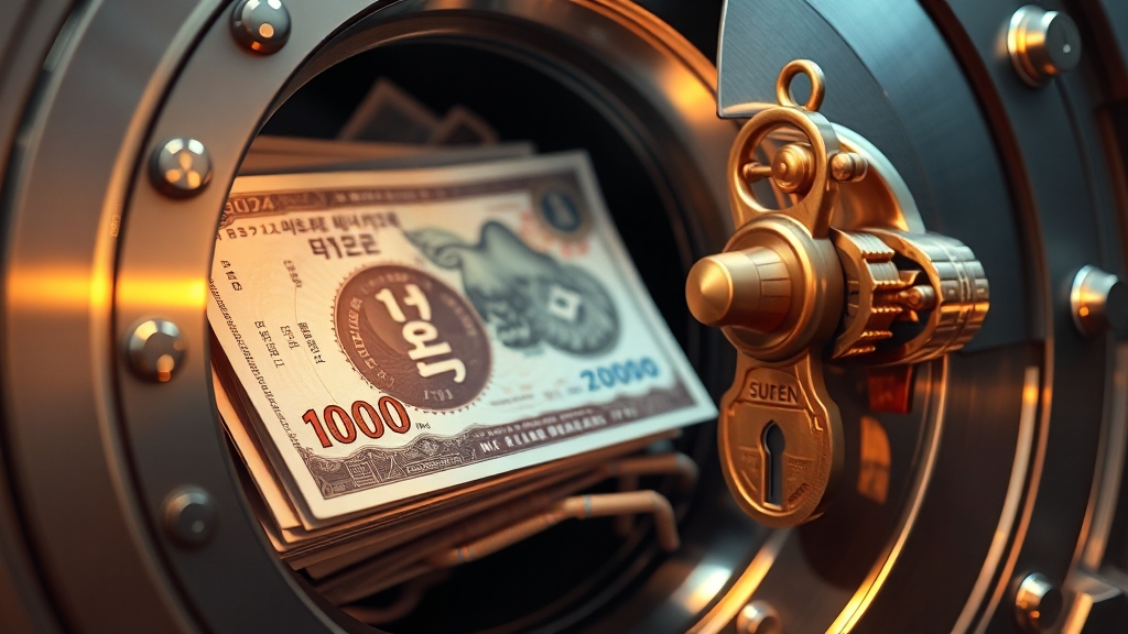 업비트 예치금 운용 구조 (realistic 스타일)