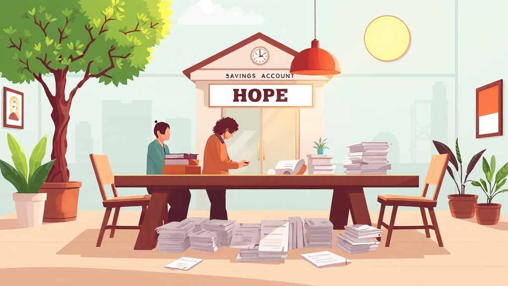 희망저축계좌2: 월 10만원으로 3년 뒤 천만원 만들기! 자격, 혜택, 신청 A to Z 5 가입 방법 및 필요 서류 (illustration 스타일)
