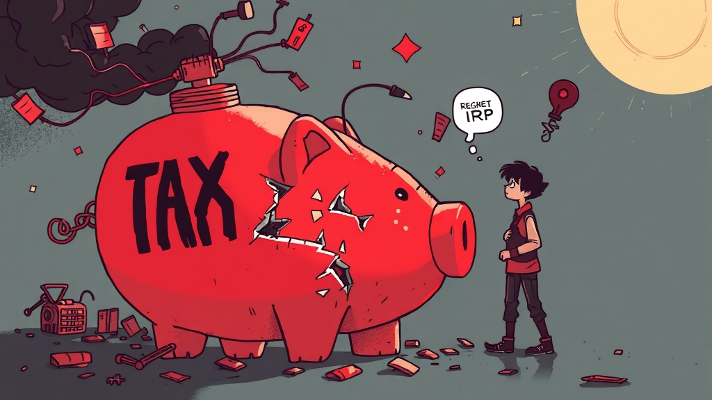 2026 IRP 세액공제 한도 상향! 연말정산 절세 전략 총정리 7 IRP 중도 해지 시 불이익, 피하는 법 (illustration 스타일)