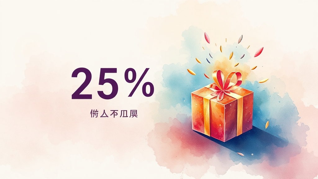 온누리상품권 25% 특별 할인! 구매부터 사용, 꿀팁까지 완벽 가이드 3 25% 특별 할인 행사, 놓치지 마세요! (watercolor 스타일)