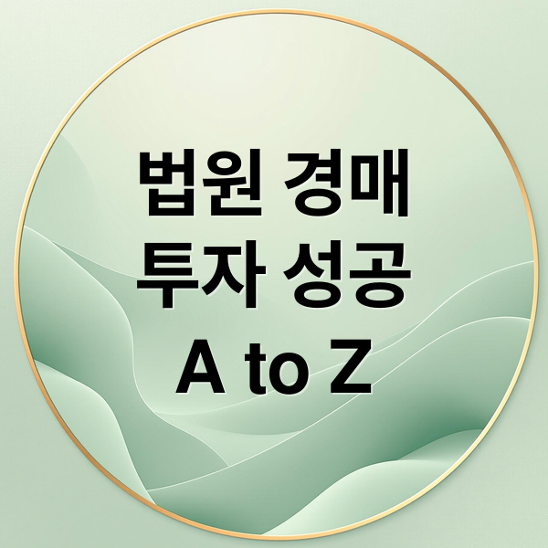 법원 경매 A to Z: 물건 검색부터 투자 성공 팁, 최신 동향 분석