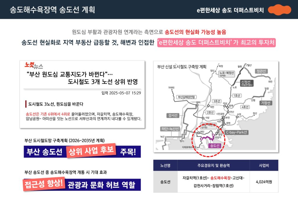 이편한세상 송도, 할인 분양 가격 & 매매 시세 정보 8 편리한 생활 인프라