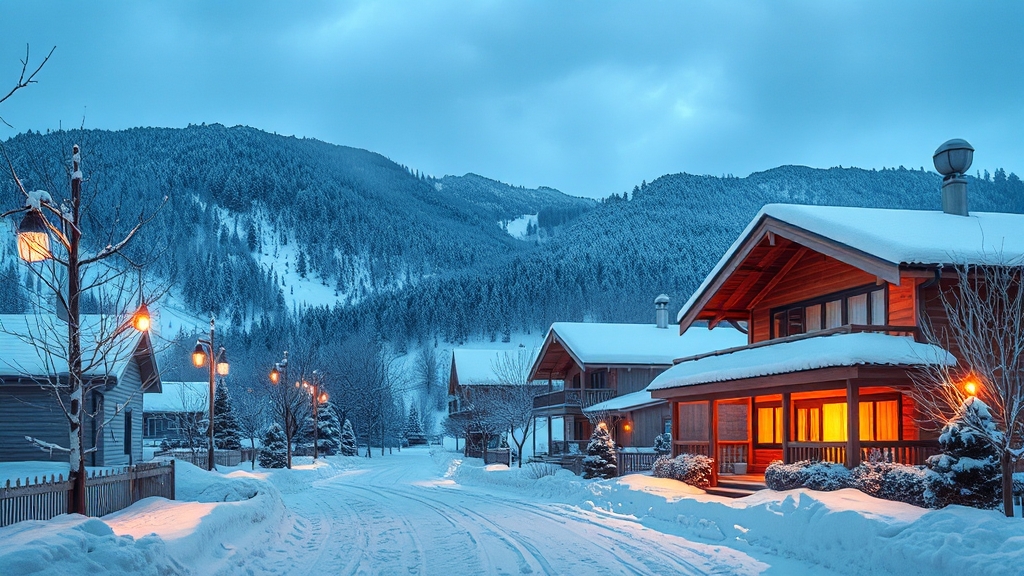 숙박할인권: 따뜻한 겨울 여행 지원 (realistic 스타일)